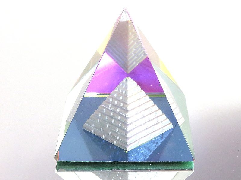 楽天市場】ピラミッド パワー クリスタル ダブルピラミッド ペーパー