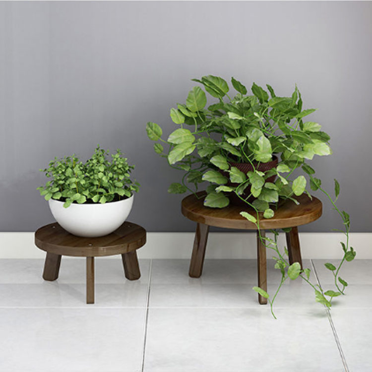 楽天市場】丸型 鉢植え 置き台 玄関 スツール型 花台 植物台 フラワー