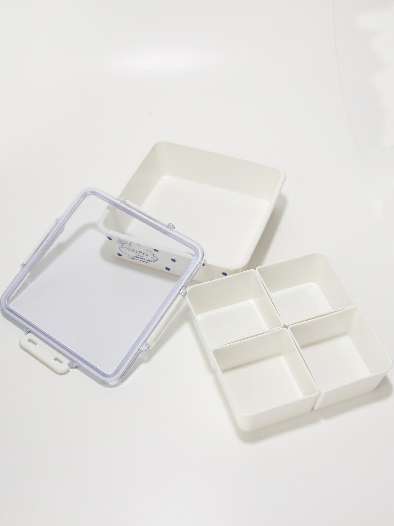 楽天市場】【SALE／16%OFF】カルピス/角型3段コンパクトランチボックス