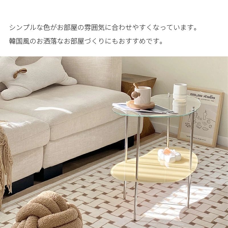 楽天市場】クリア テーブル サイドテーブル アクリル板 透明 センター