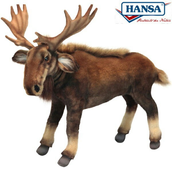 楽天市場】HANSA 6484 ヘラジカ44 全長：44cm MOOSE BH6484 ぬいぐるみ