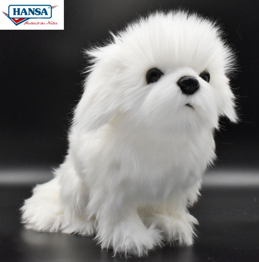 楽天市場】HANSA 7323 シーズー ホワイト 白 30cm SHIHTZU DOG WHITE
