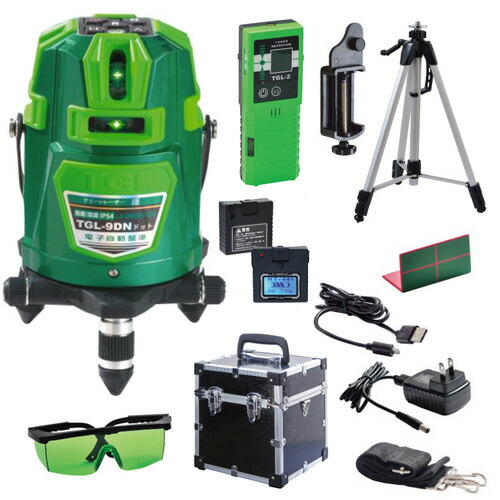 楽天市場】高儀 TGL-9DNドット グリーンレーザー墨出し器 電子整準方式