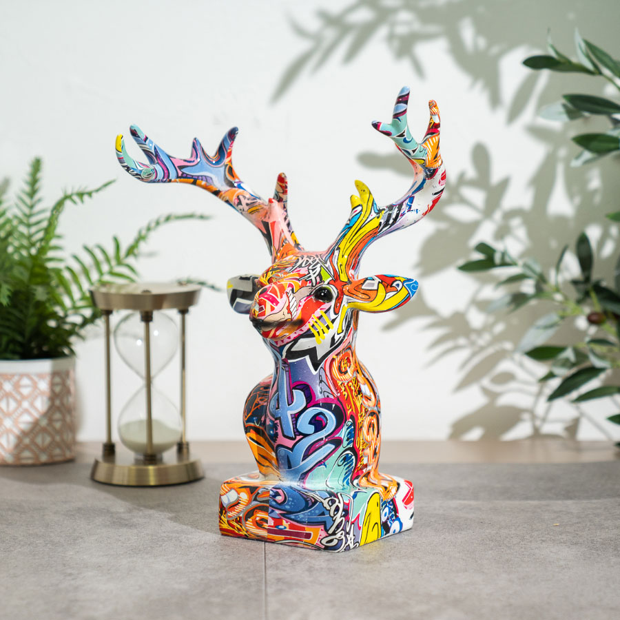 楽天市場】期間中ポイント10倍 置物 鹿 シカ 動物 ポップ オーナメント