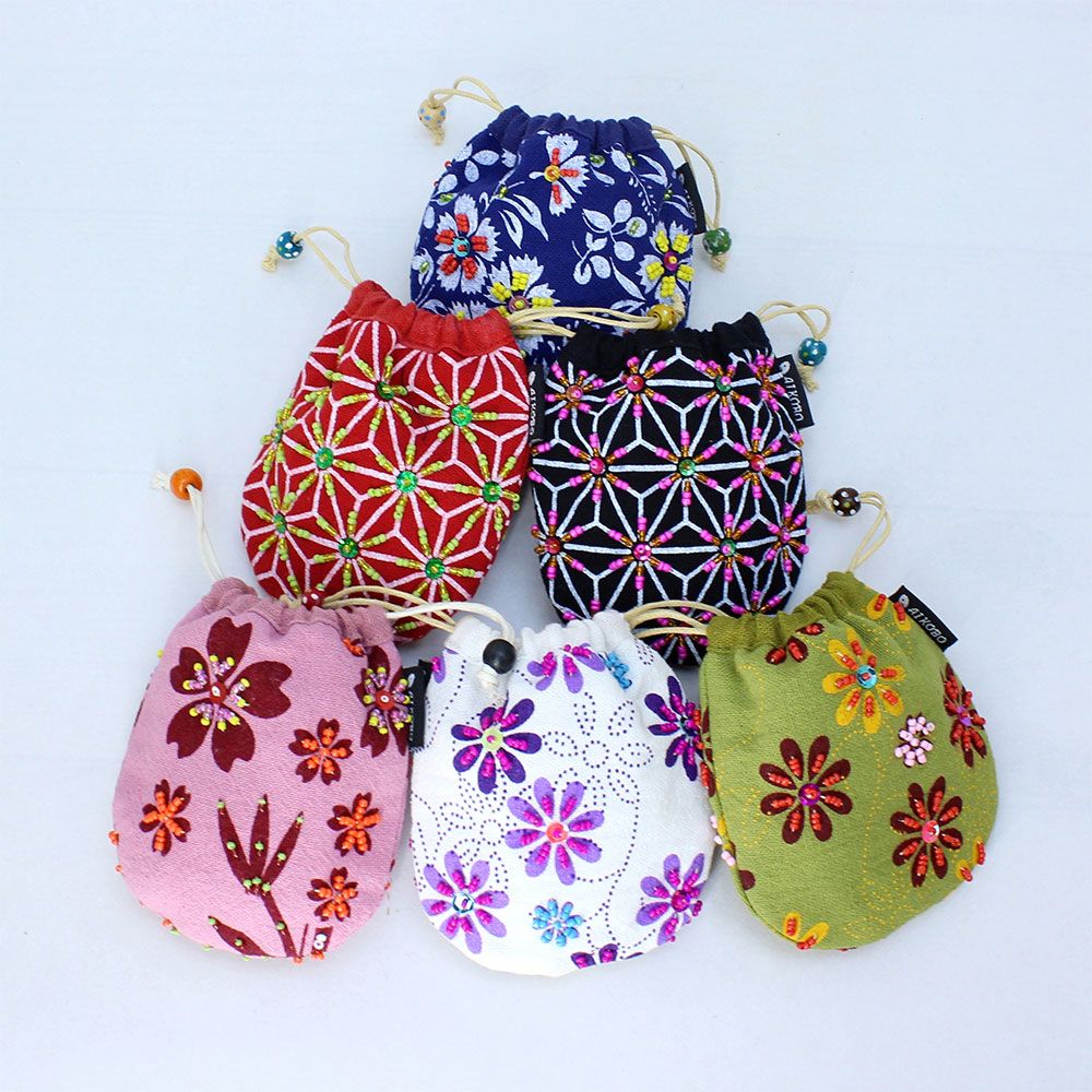 楽天市場】プレゼント 母 祖母 ビーズ刺繍巾着 Sサイズ (220S) シニア