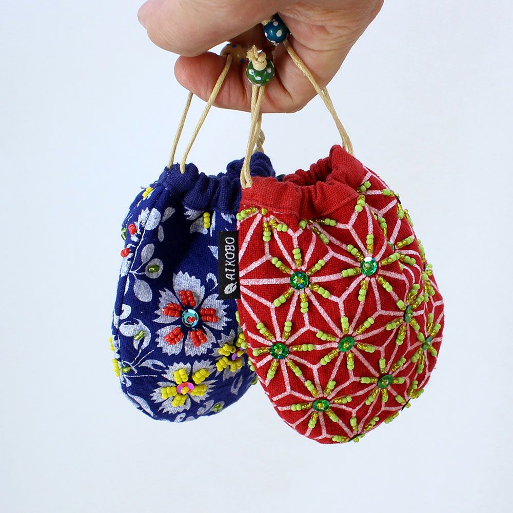 楽天市場】プレゼント 母 祖母 ビーズ刺繍巾着 Sサイズ (220S) シニア