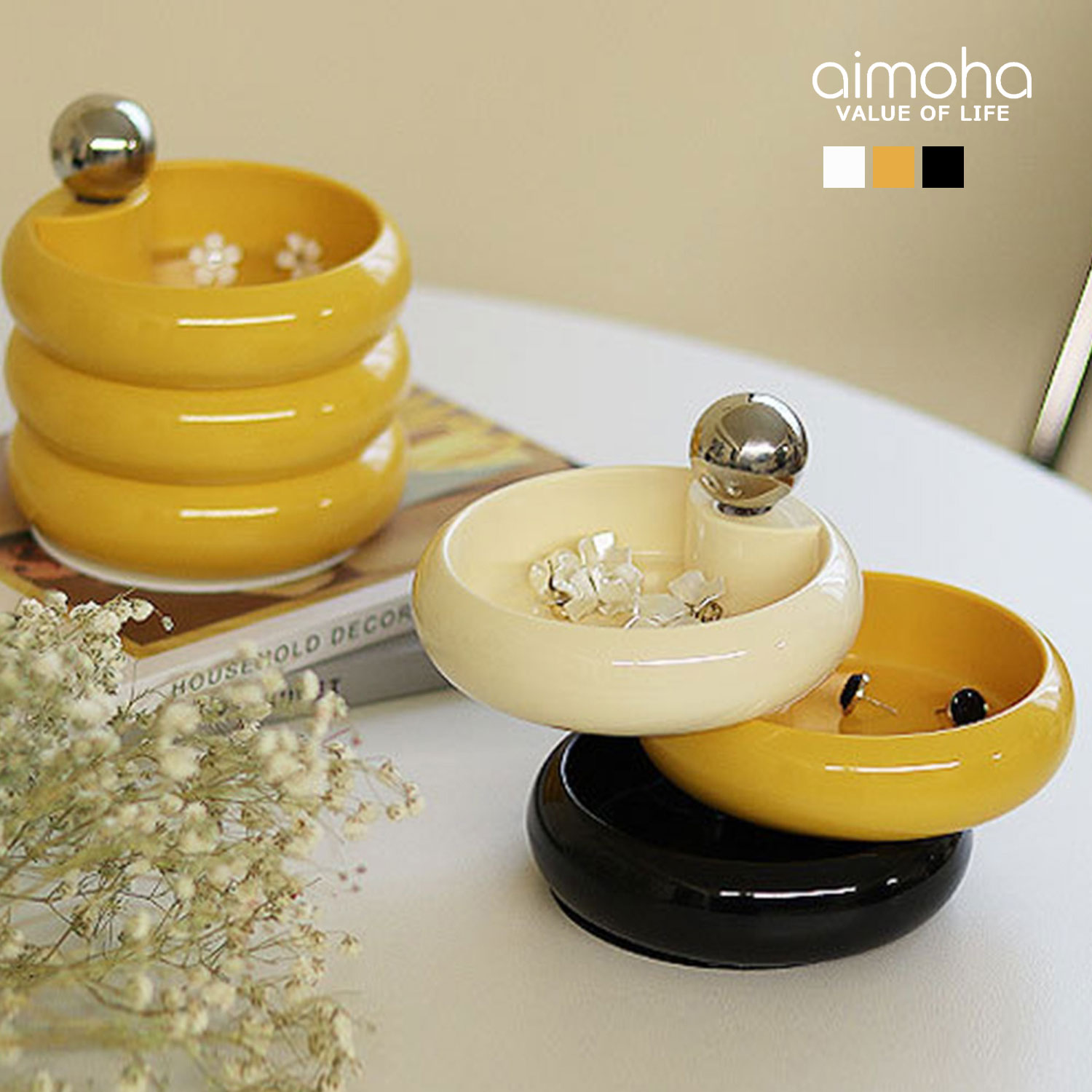 楽天市場】ジュエリートレイ 回転 3段 ジュエリーケース メイク