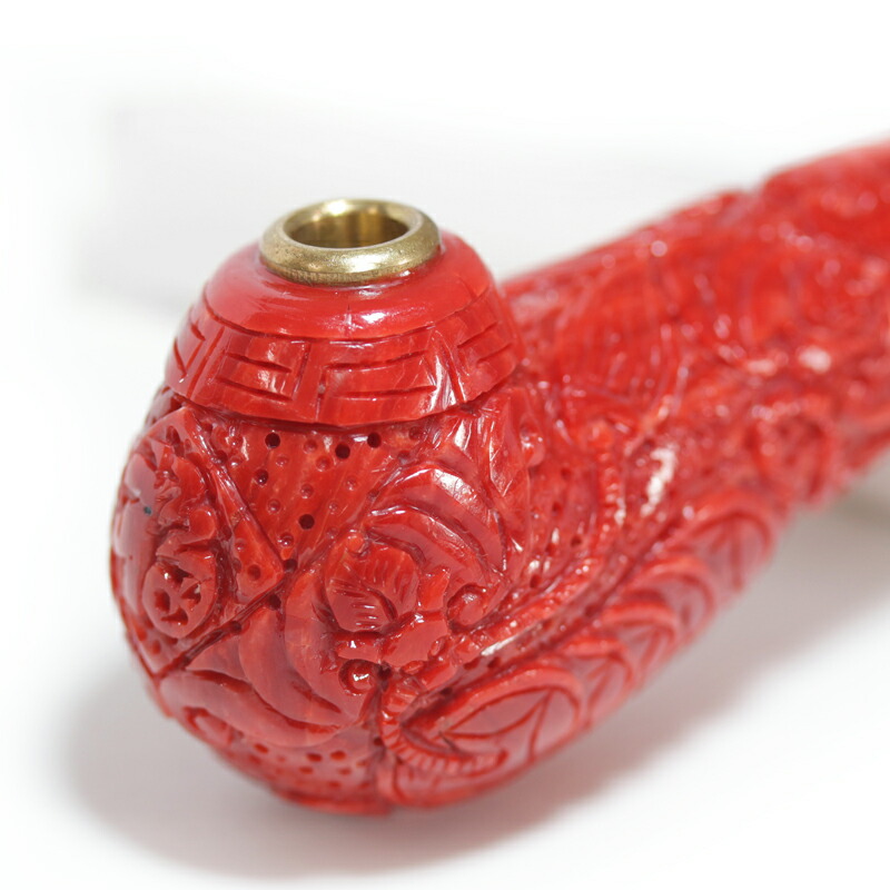 楽天市場】赤珊瑚 総重量111g 彫刻珊瑚 珊瑚の置物 吉祥紋様 招福 五帝