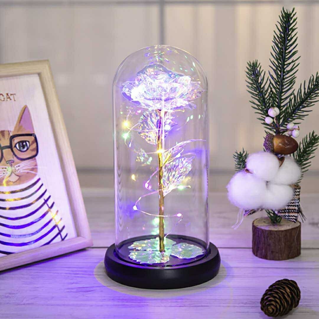 楽天市場】【ランキング1位獲得】 照明 薔薇 ガラスドーム LED