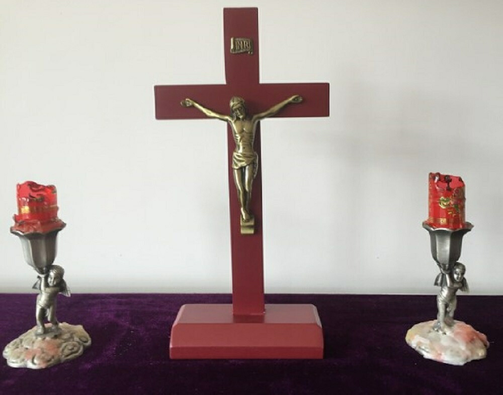 楽天市場】【在庫限り】 木製キリスト像 木製十字架 オブジェ 置物