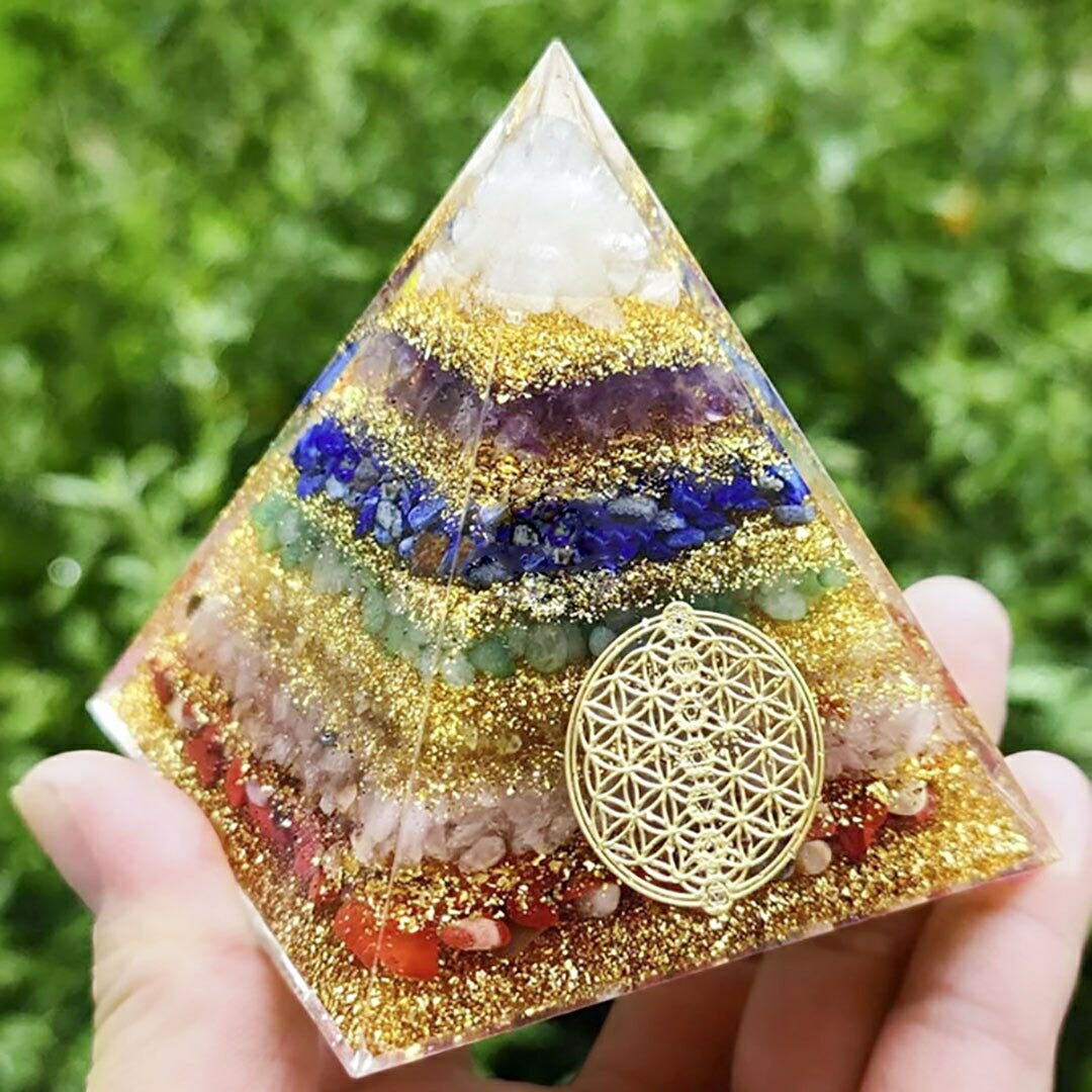 開運✨オルゴナイト ネックレス 金龍 希少タンザナイト マラカイト