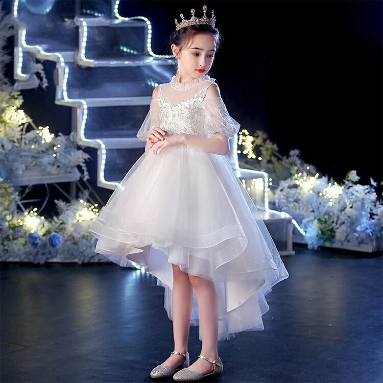 楽天市場】送料無料子供ドレス ホワイトドレス ピアノ発表会 白 ドレス