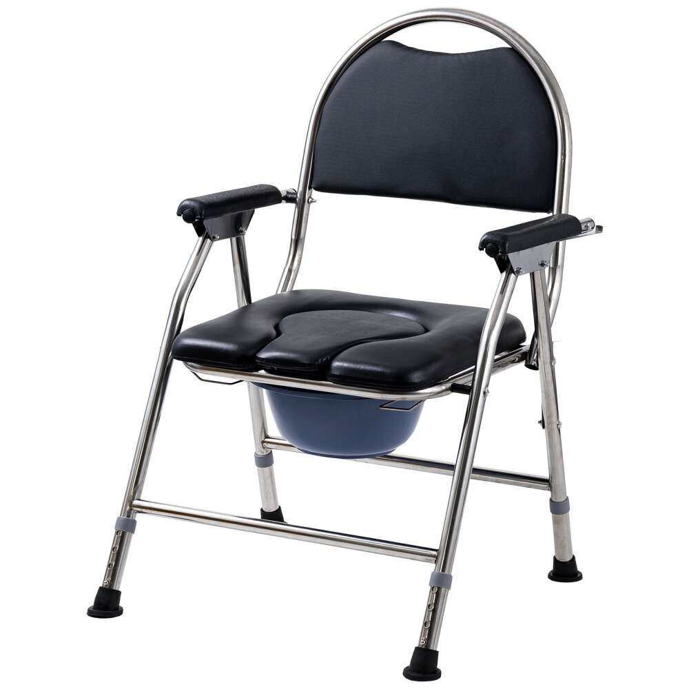 楽天市場】【 座面付き 】 ポータブルトイレ 介護用 介護 ステンレス