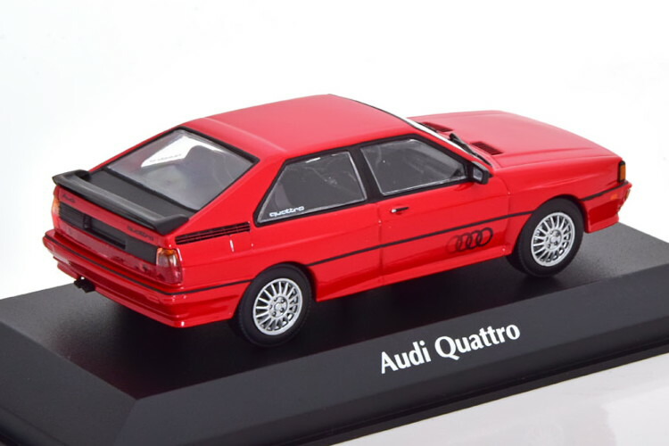 楽天市場】ミニチャンプス 1/43 アウディ クワトロ 1980 レッド マキシ
