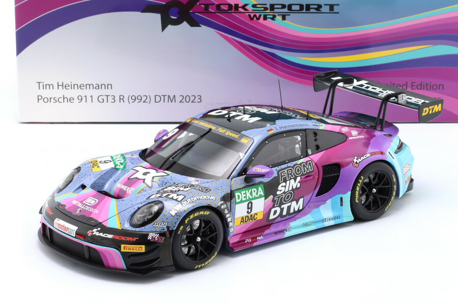 楽天市場】ミニチャンプス 1/18 ポルシェ 911/992 GT3 R #9 ドイツ
