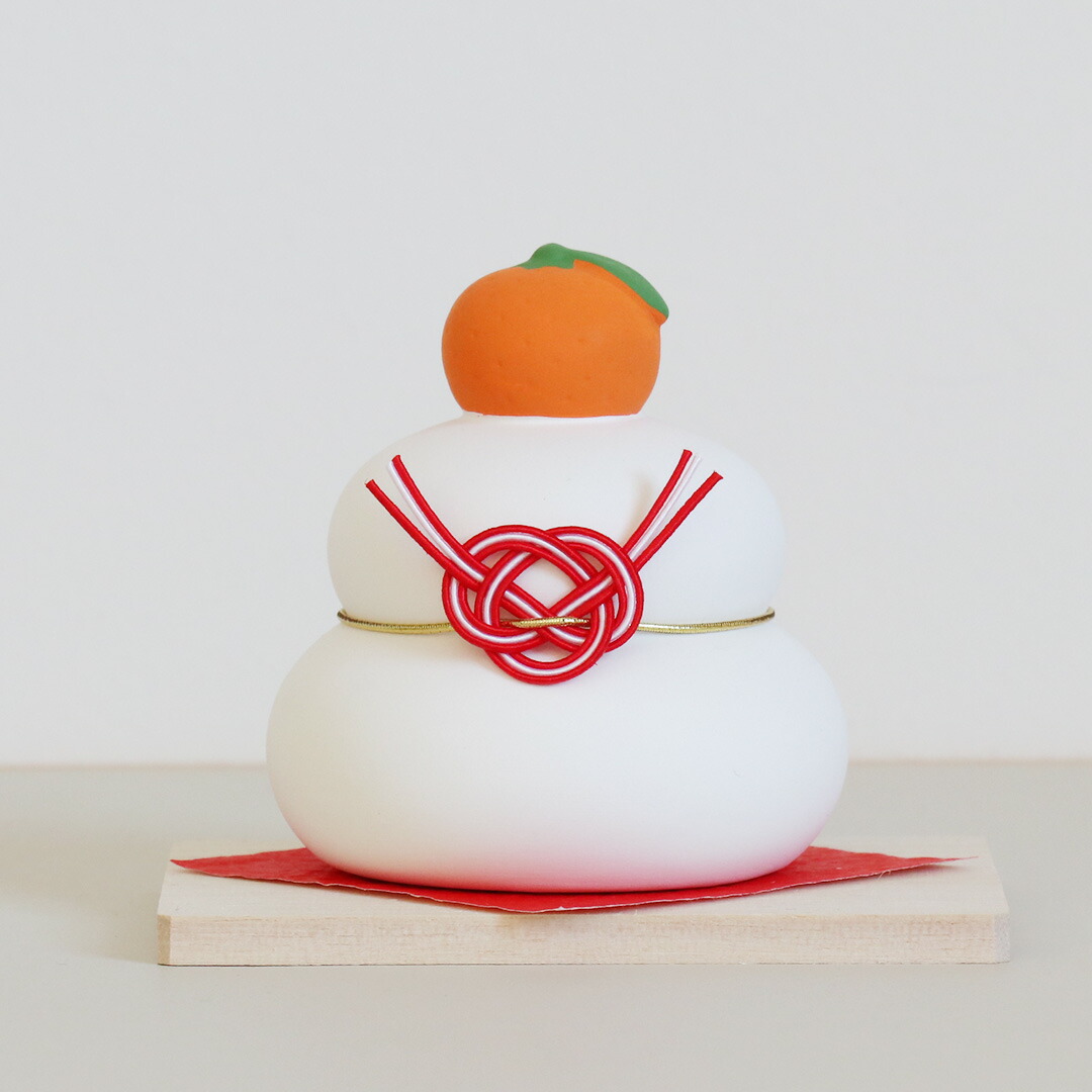 楽天市場】鏡餅飾り 小 薬師窯 陶器 正月 飾りミニ 小さい 置物