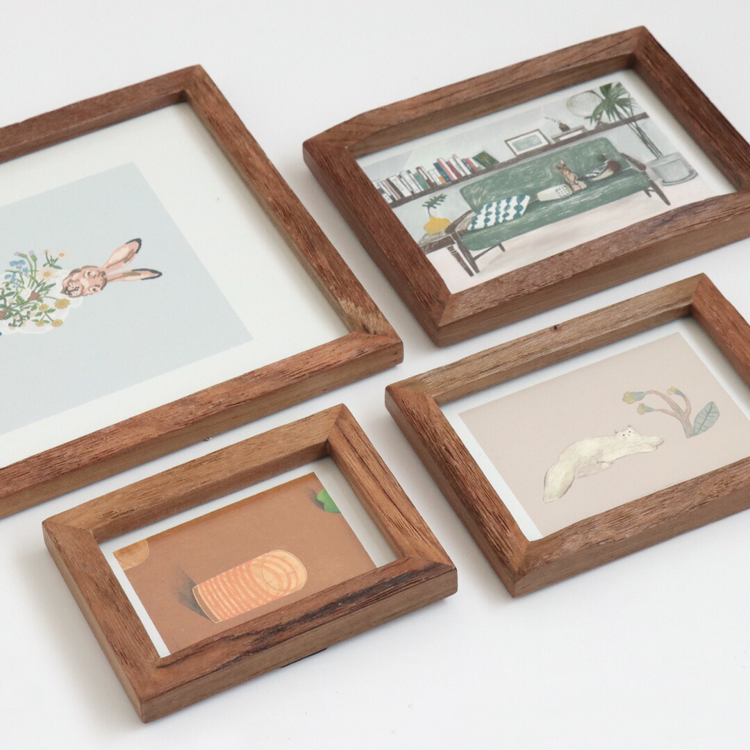 楽天市場】木製 フォトフレーム 古材 17mm幅 [ L判 / ポストカード