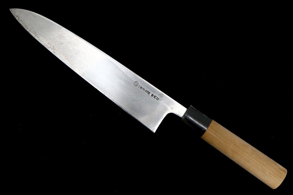 楽天市場】【中古】【並品】一竿子忠綱 特別打 身卸出刃包丁 八寸 霞