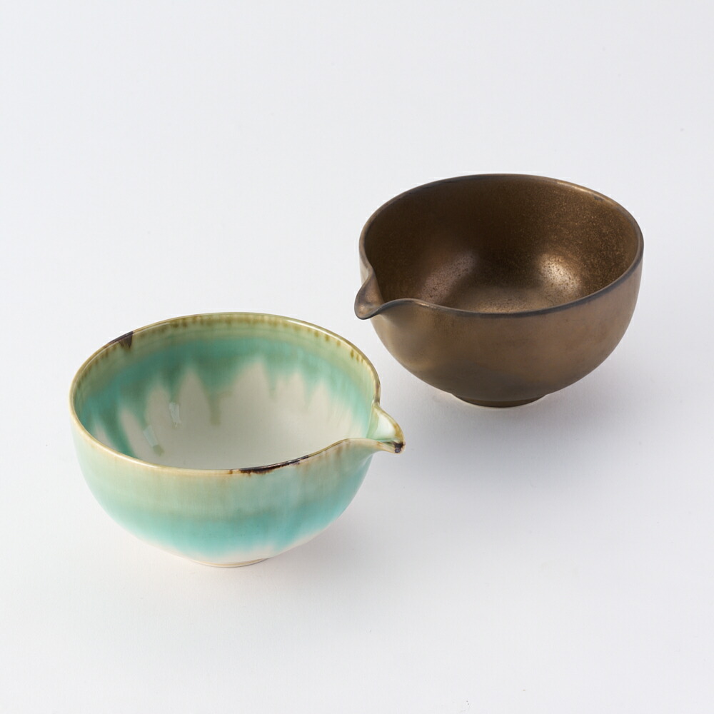 楽天市場】AKOMEYA TOKYO/ 片口抹茶碗 長十郎織部流し/金泥釉