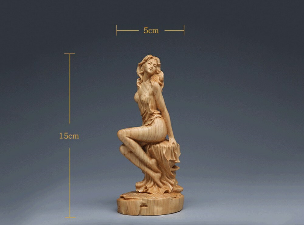 楽天市場】品質保証 【極上の木彫】 ◇美女◇女神◇玄関置物 擺件 一本