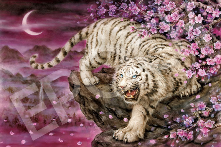 楽天市場】ジグソーパズル 桜花白虎(原井加代美) 1000ピース EPO-11