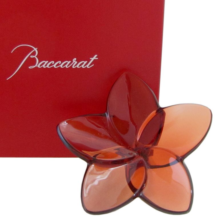 楽天市場】バカラ クリスタルフィギュア ブルーム マホガニー 9cm