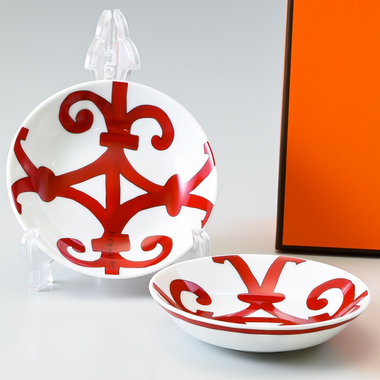 楽天市場】エルメス HERMES プレート 10cm ペア クーペル 醤油皿 小鉢