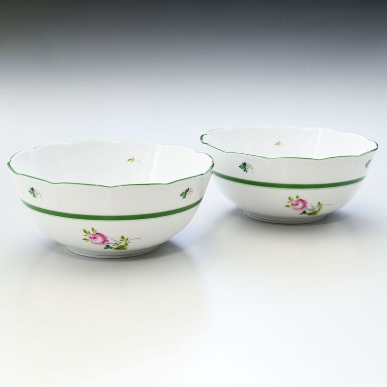 楽天市場】ヘレンド ボウル ペア 2個セット ウィーンのバラ 洋食器