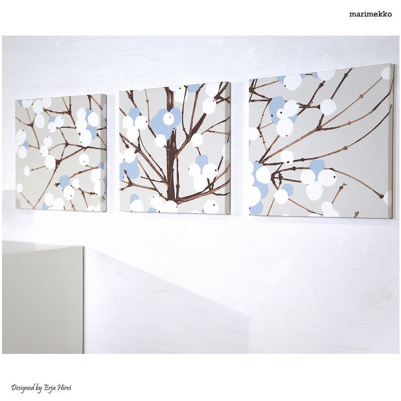 楽天市場】ファブリックパネル マリメッコ 北欧 ルミマルヤ ブルー 30