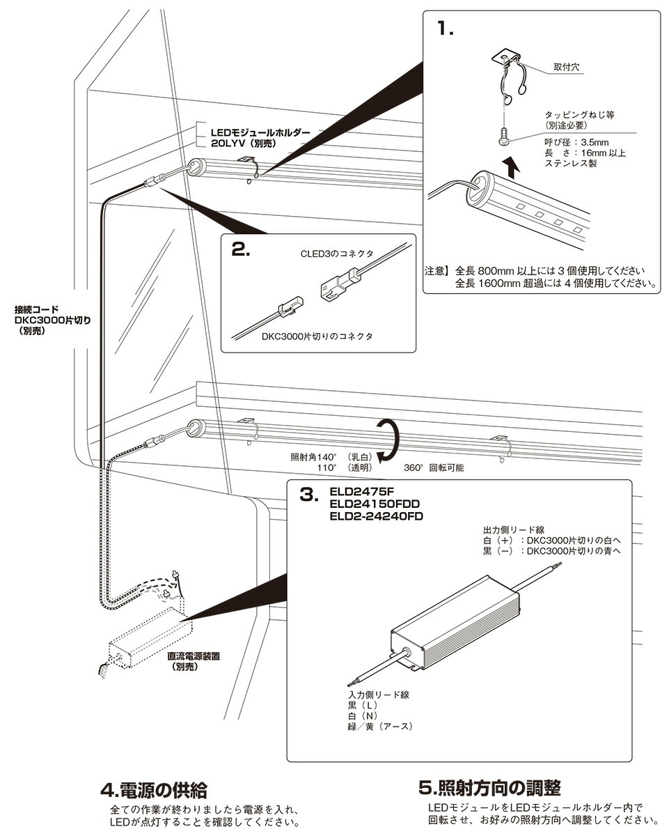 楽天市場】DNライティング 冷蔵・冷凍ケース照明用LEDモジュール