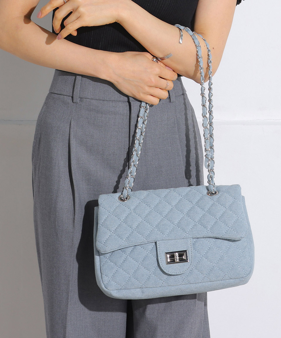 楽天市場】2WAY キルティング チェーン ショルダーバッグ ショルダー