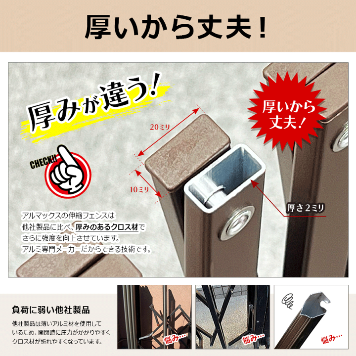 楽天市場】Vの字ゲート アルミ製 高さ105×幅240+290cm / 門扉 アルミ