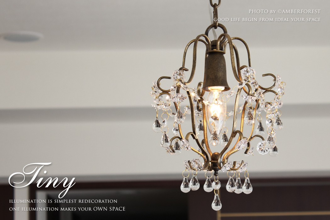 楽天市場】プチシャンデリア □TINYタイニー□ 雫型のガラスパーツが