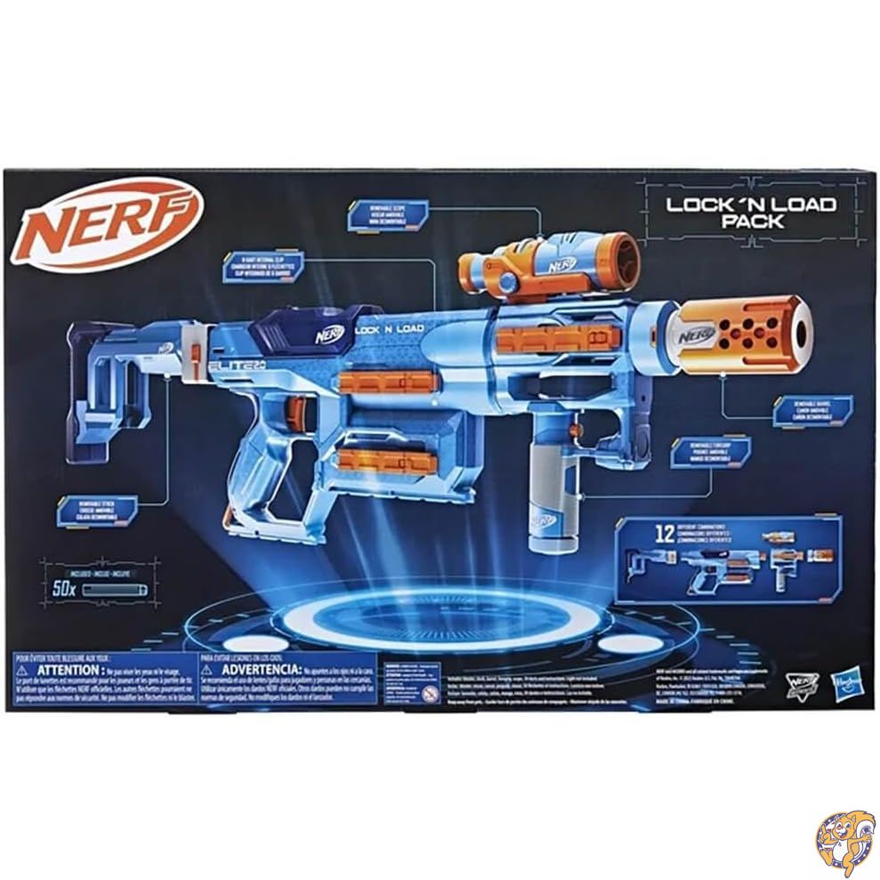 楽天市場】NERF Nerf Elite 2.0 Lock N ロードパック、ナーフ