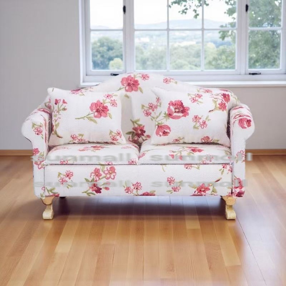 楽天市場】90000013【1点販売】【2人掛けソファ】ミニチュア 花柄