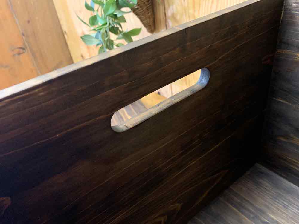 楽天市場】木箱 二方桟蓋つき カントリー ウッドボックス ダーク