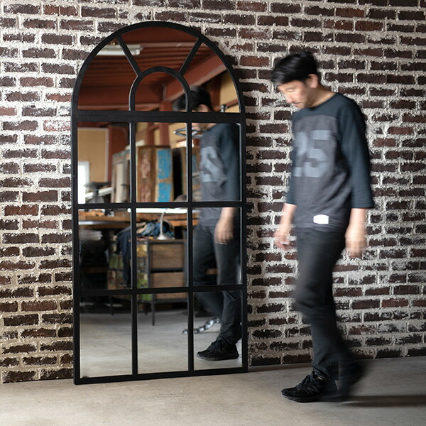 楽天市場】ミラー 鏡 アイアンミラーフレーム スチール 家具