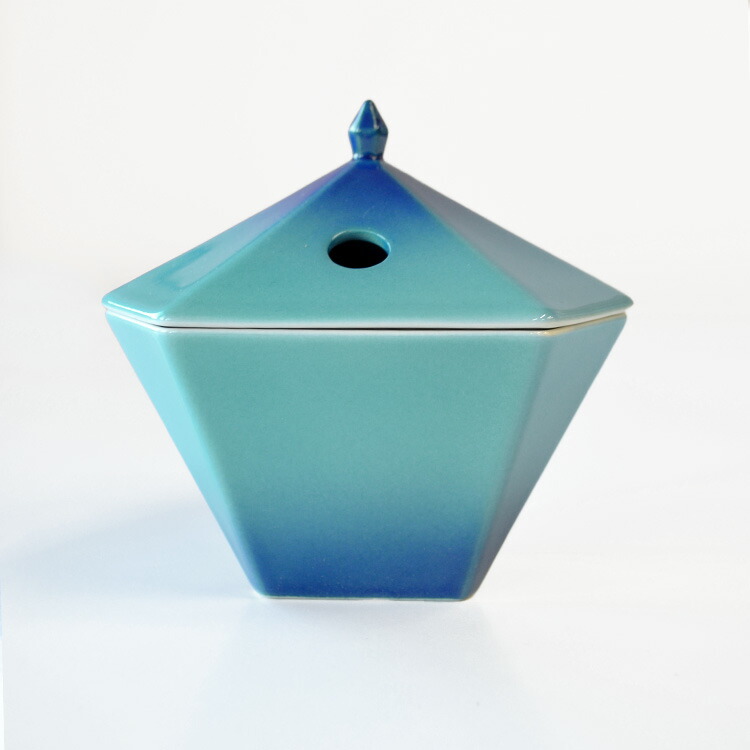 楽天市場】【香炉】縁-yukari〔ゆかり〕 香炉 青【陶器】【日本香堂