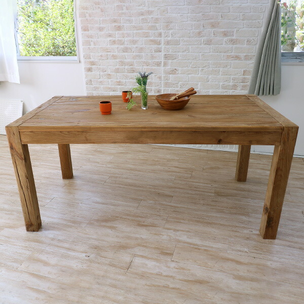 楽天市場】ダイニングテーブルセット ベンチ 古木 古材 アンティーク風