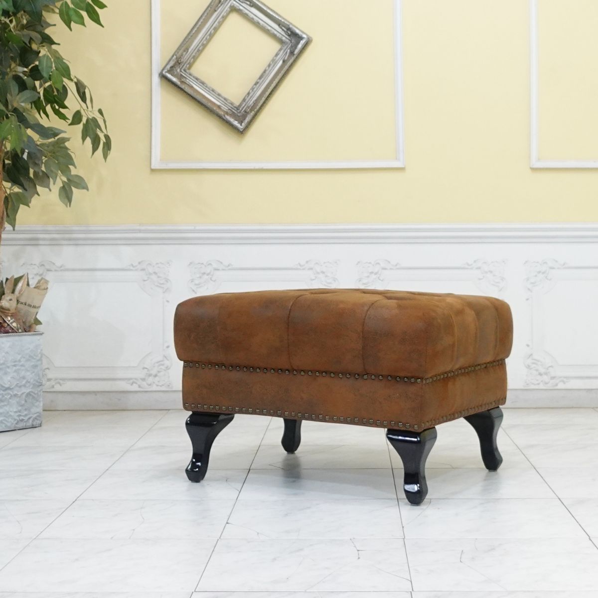 楽天市場】イタリア製 フットスツール 角型 テディベアスツール