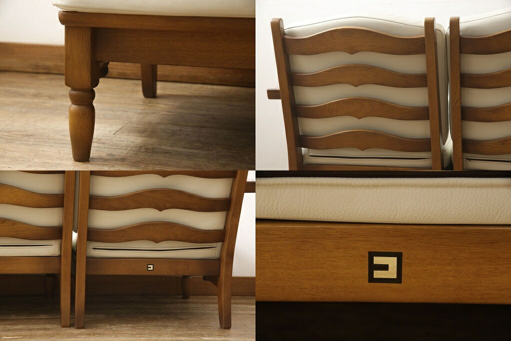 楽天市場】【中古】3人掛けソファ KOSUGA コスガ セパレート式 本革