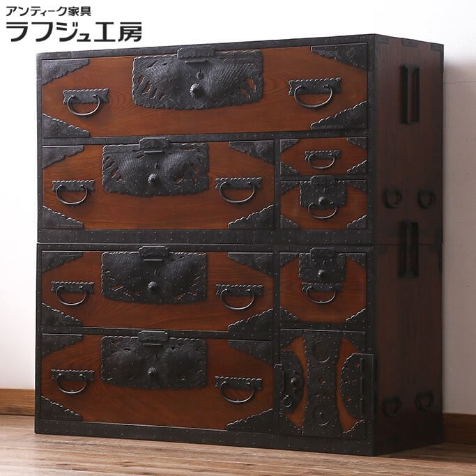 楽天市場】アンティーク家具 佐渡小木箪笥 和製アンティーク 明治期