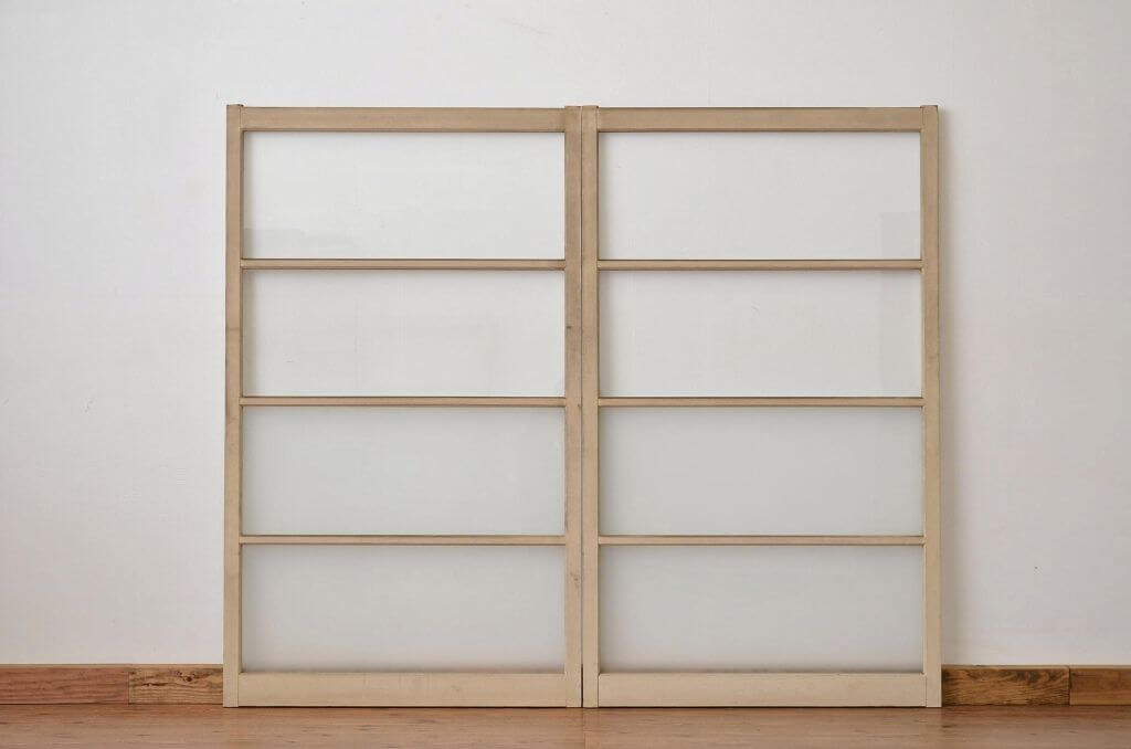 楽天市場】【中古】 昭和レトロ ペイントガラス引き戸 2枚セット