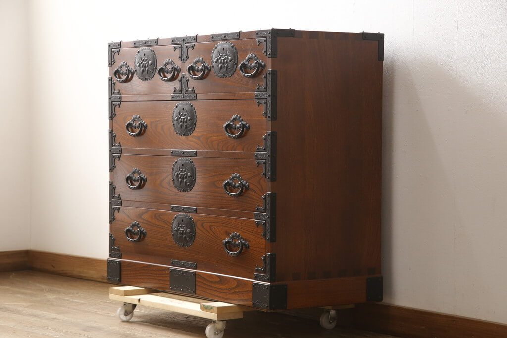 楽天市場】【中古】 美品 ☆事前問合せ必須☆ 特注 民芸箪笥 三方欅