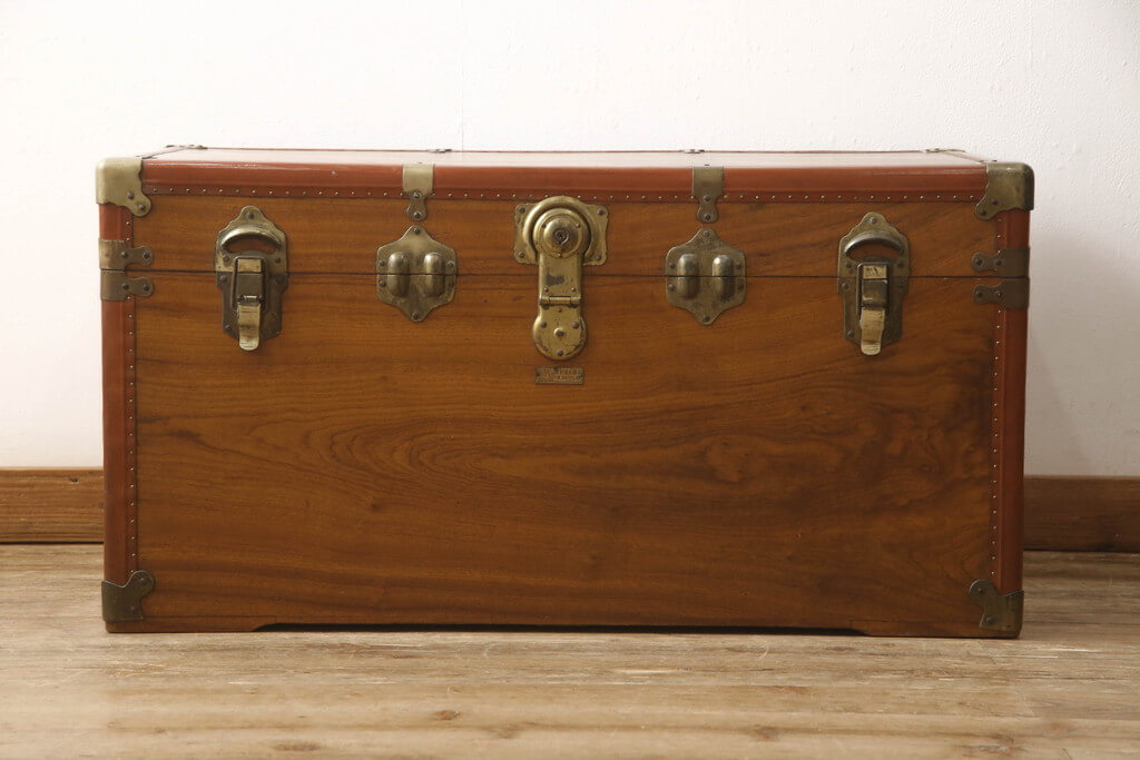 楽天市場】アジアンビンテージ 船トランク 木製 楠材 クスノキ 舟