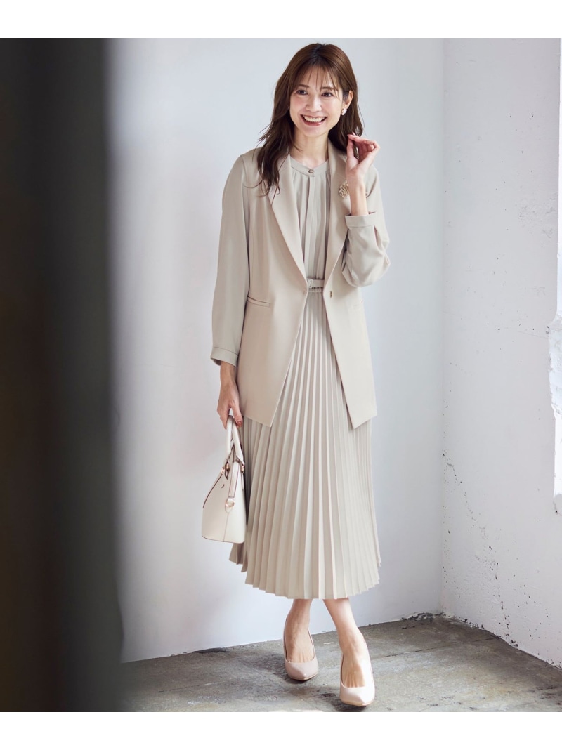 楽天市場】【洗える】ノーブルプリーツ ワンピース ANY SIS