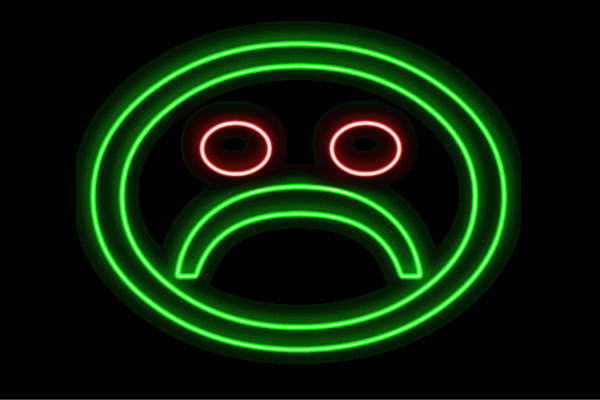 楽天市場】ネオン フェイス困った顔 顔 かお アイコン 絵文字 顔文字