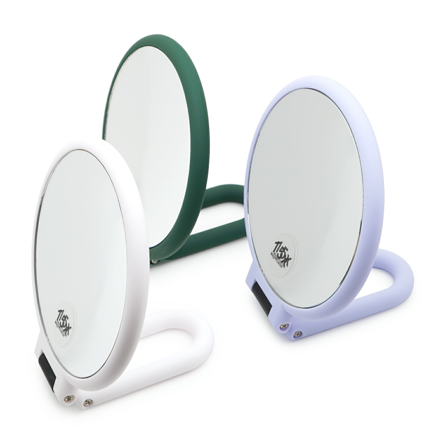 楽天市場】15X スタンド式 両面 ハンドミラー 15倍拡大鏡+普通鏡