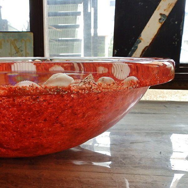 楽天市場】貝殻の洗面ボウル Lサイズ φ450貝殻 リゾート風 オリジナル