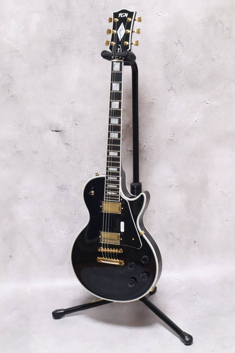 楽天市場】FUJIGEN NLC200EMH BK フジゲン レスポール カスタム タイプ